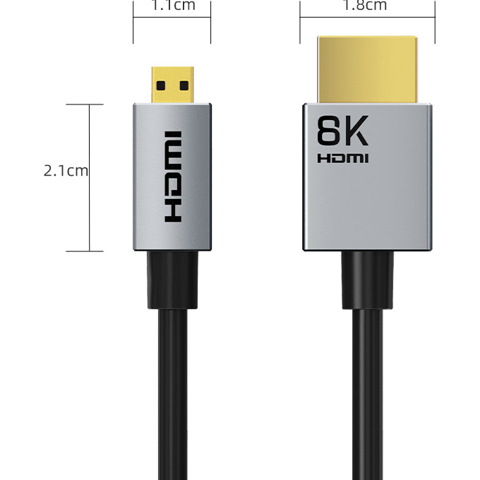Кабель CABLETIME CH16N micro HDMI (M) - HDMI (M) 3 м Black (CA915880) Конектори папа-папа