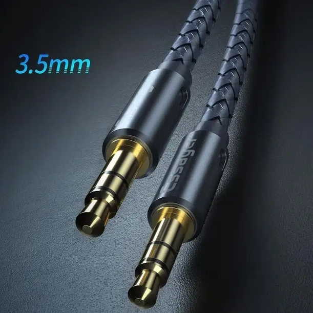 Кабель ESSAGER 3.5 мм M - 3.5 мм M 3.0 м Gray (EYP35-DYC0G) Конектори папа-папа