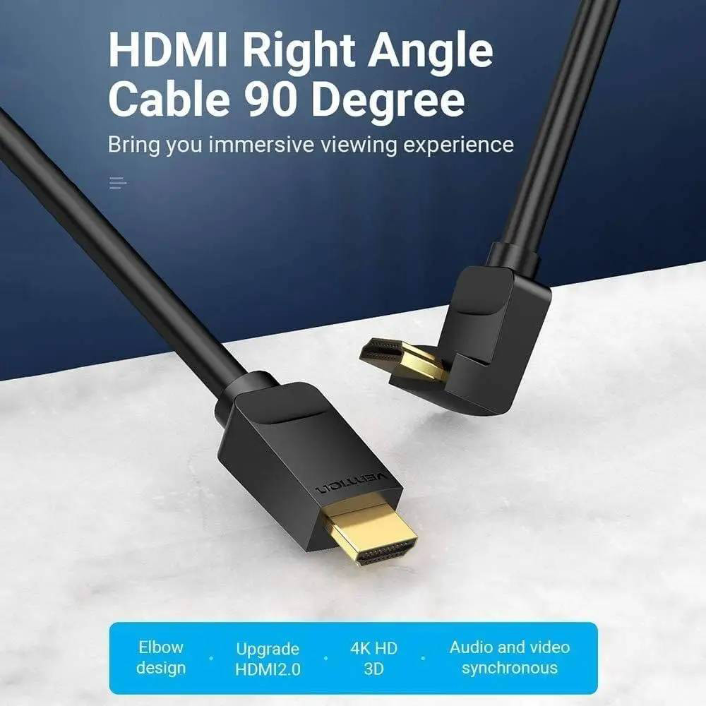 Кабель VENTION HDMI - HDMI V 2.0 1 м Black (AARBF) Тип разъема HDMI - HDMI 