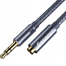 Кабель ESSAGER 3.5mm F - 3.5mm M 3.0m Essager Grey (EYPY35-MYC0G)