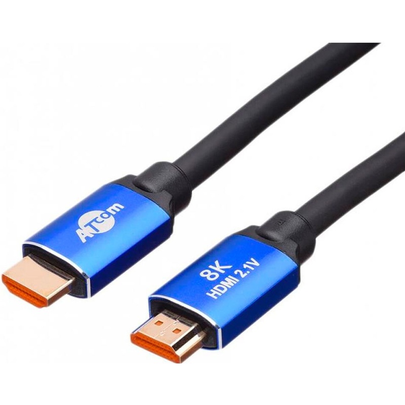 Кабель Atcom HDMI - HDMI V2.1 Real 8K 5м Black/Blue (88855)