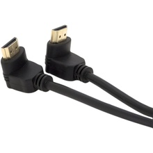 Кабель MERLION HDMI-HDMI v1.4 1.0 м Black (YT-HDMI-1.0m/90°-90°)