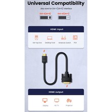 Кабель UGREEN HDMI M to DVI M HD106 1 м Black (30116)