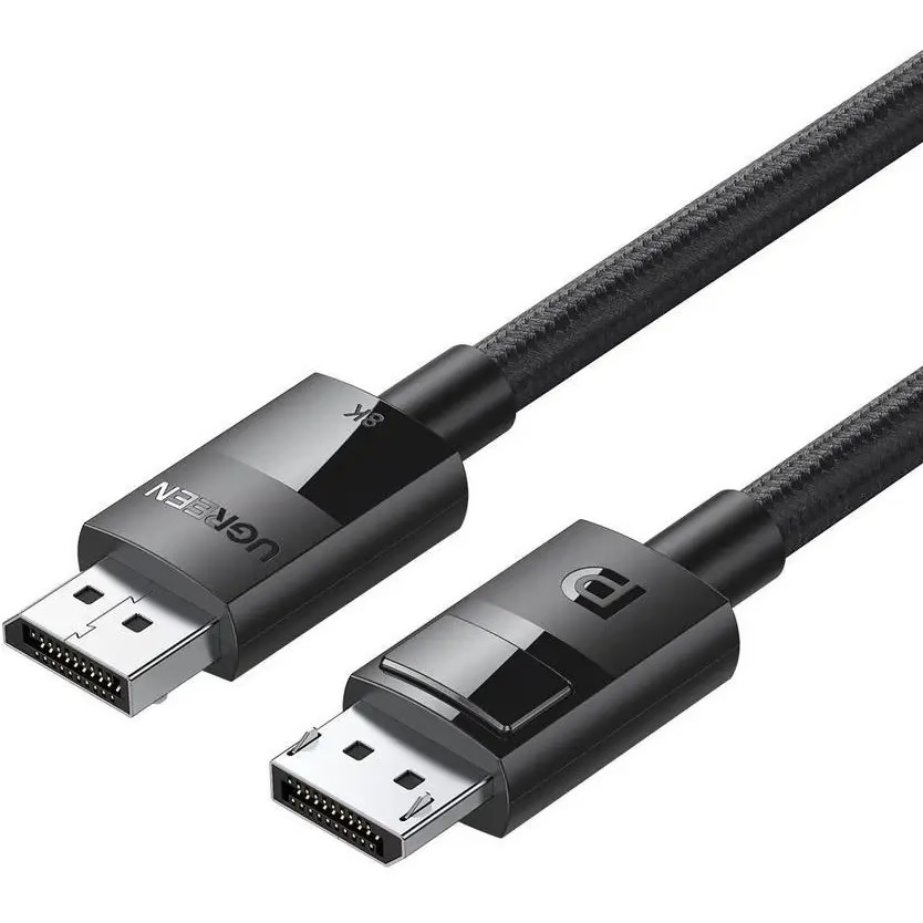 Кабель UGREEN DisplayPort M to DisplayPort M V1.4 braided DP114 1,5 м Black (80391)