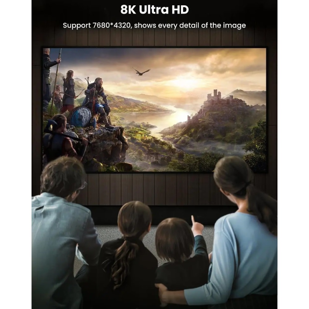 Кабель UGREEN DisplayPort M to DisplayPort M V1.4 braided DP114 1,5 м Black (80391) Конектори папа-папа