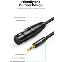 Кабель UGREEN 3.5мм XLR F AV182 2.0 м Black (20244)