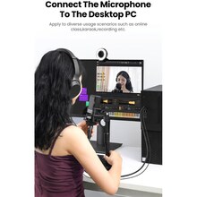 Кабель UGREEN 3.5мм XLR F AV182 2.0 м Black (20244)