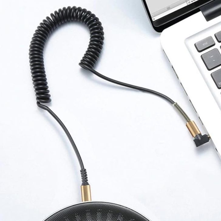 Кабель SKYDOLPHIN SR08 Spring Wire 3.5 мм - 3.5 мм 1 м Black (SDAUX-000062) Тип роз'єму 3.5 - 3.5