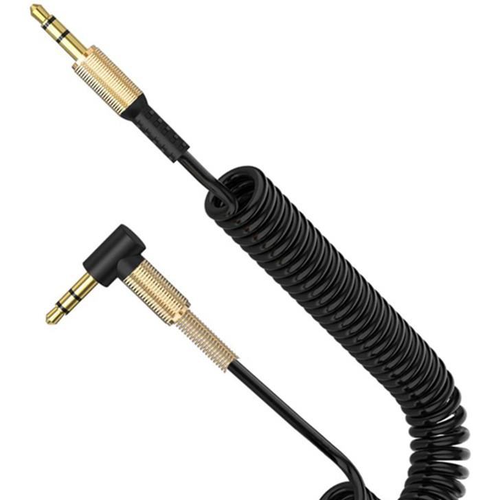 Кабель SKYDOLPHIN SR08 Spring Wire 3.5 мм - 3.5 мм 1 м Black (SDAUX-000062)