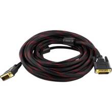 Кабель MERLION DVI-DVI 24/24pin 5.0 м Black/Red (YT-DVI(M)/(M)NY/RD-5.0m)