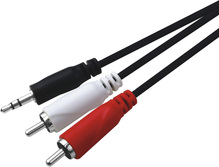 Кабель BRAVIS BR5003 3.5 mm M-2RCA M 3m