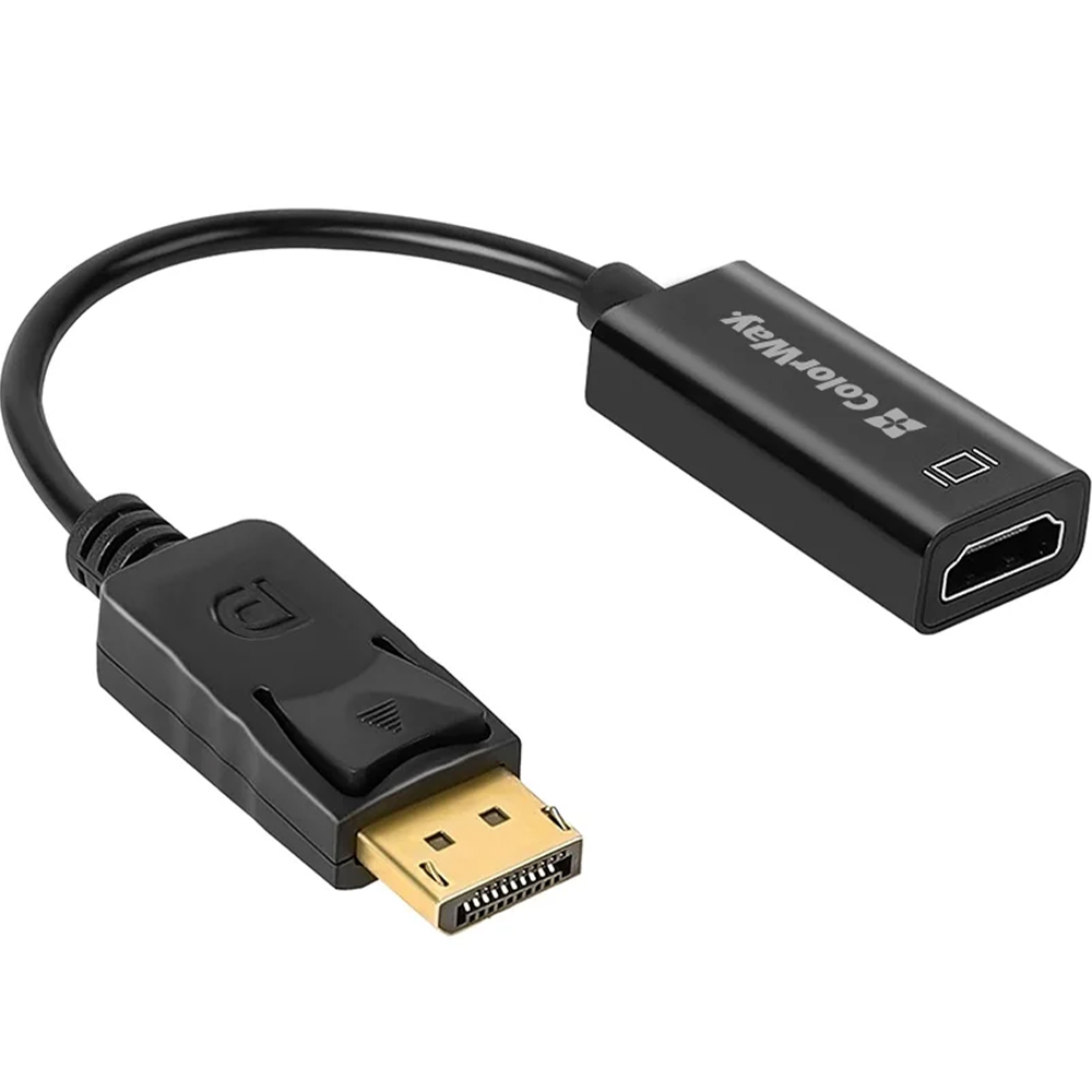 Переходник COLORWAY DisplayPort to HDMI Female Black (CW-AD-DPHD)