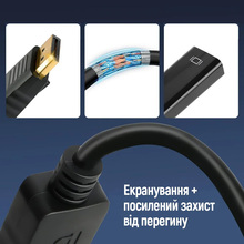 Переходник COLORWAY DisplayPort to HDMI Female Black (CW-AD-DPHD)