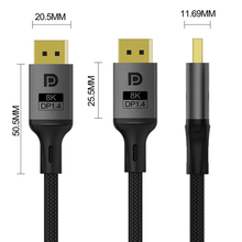 Кабель COLORWAY DisplayPort-DisplayPort V1.4 8K 1.5м Black (CW-CBDP093-BK)