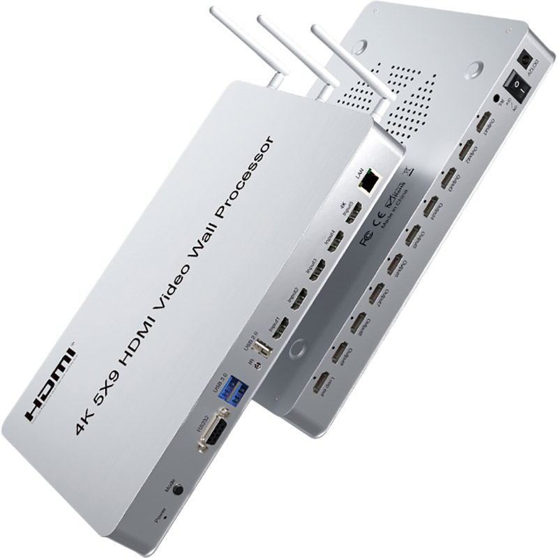 Контролер відеостіни POWERPLANT HDMI 5x9 4K 30hz Video Wall (HDVW05) Конектори мама-мама