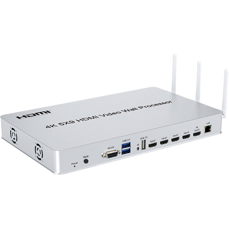 Контролер відеостіни POWERPLANT HDMI 5x9 4K 30hz Video Wall (HDVW05)