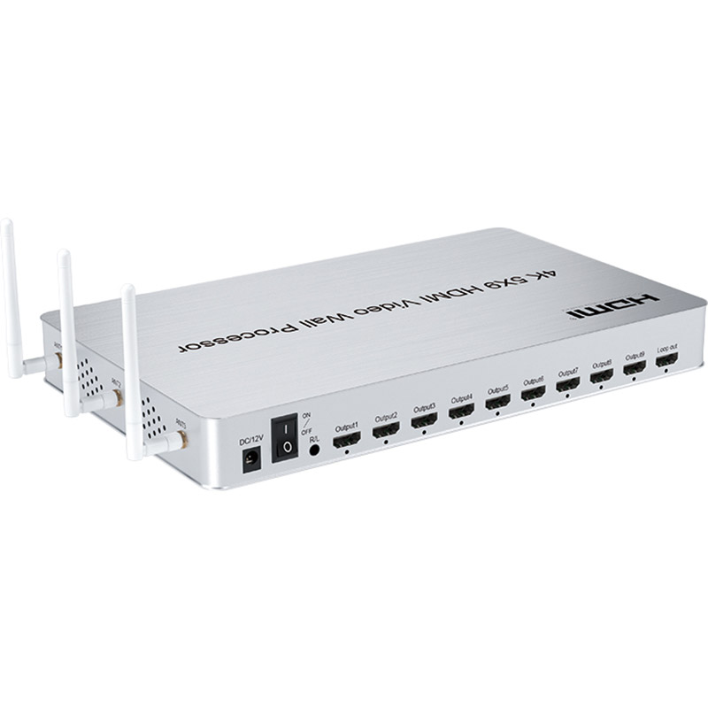 Контролер відеостіни POWERPLANT HDMI 5x9 4K 30hz Video Wall (HDVW05) Вид перехідник