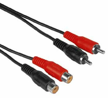 Кабель HAMA 43246 2RCA plugs-2RCA sockets,2,5 m