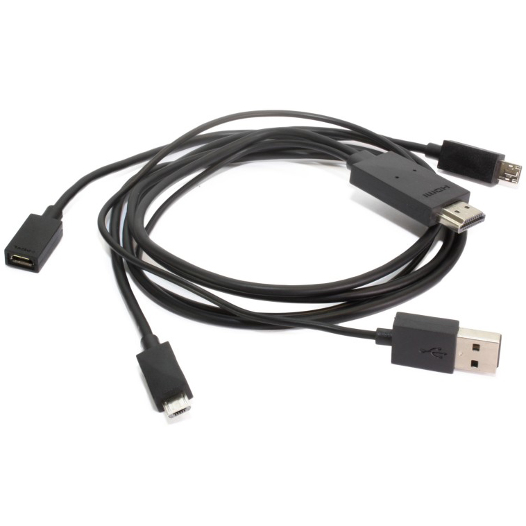 Перехідник EXTRADIGITAL MHL/HDMI Black (KBU1615)