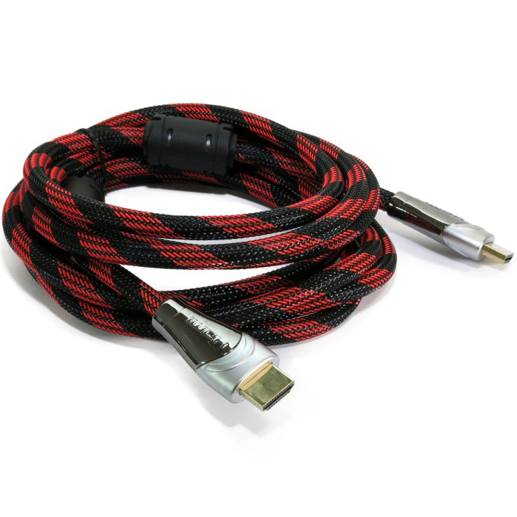 Кабель EXTRADIGITAL HDMI - HDMI 3m Red-Black (KBH1611)