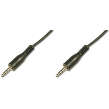 Кабель DIGITUS Audio connection stereo 3.5 mm M/M 2.5 m black