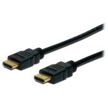 Кабель DIGITUS HDMI High speed + Ethernet (AM/AM) 2.0m, black