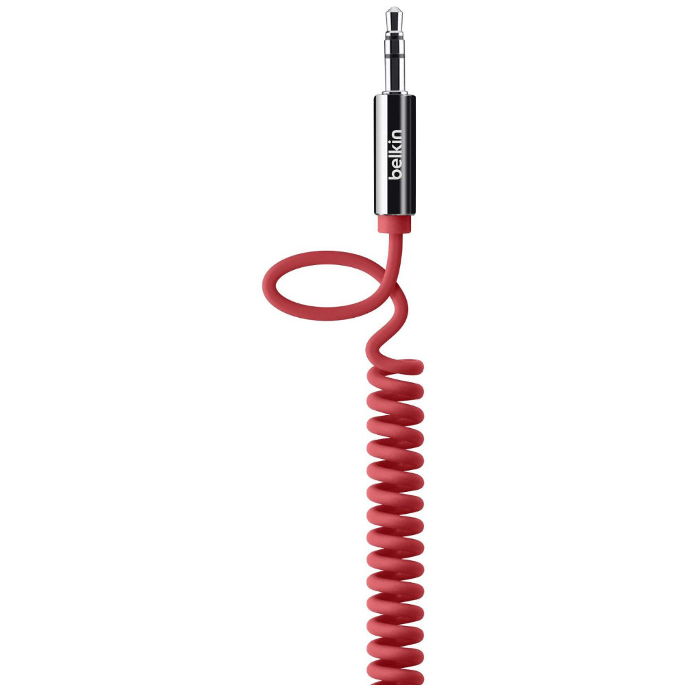 Кабель BELKIN jack 3.5 мм-M/jack 3.5 мм-M MIXIT Coiled 1.8 м, Red