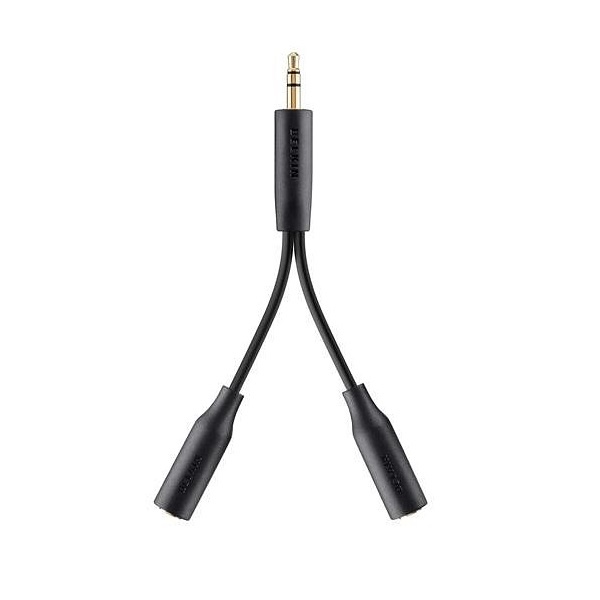 Разветвитель BELKIN Y-Adapter 3.5мм jack x2 Black