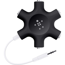 Разветвитель BELKIN Jack 3.5мм/jack 3.5мм x5 RockStar Black (F8Z274btBLK)