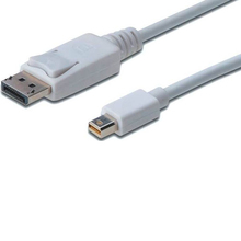 Кабель DIGITUS MiniDisplayPort to DisplayPort (AM/AM) 2.0m, white (AK-340102-020-W)