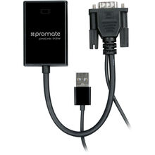 Перехідник PROMATE ProLink-V2H HDMI - VGA + USB Black