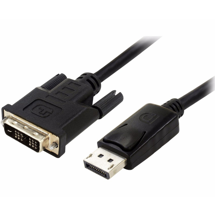 Кабель ATCOM Dvi-DisplayPort (2 ferite, DVI-D) 1.8m Black (9504)