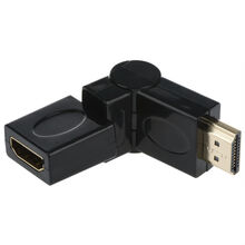 Перехідник 2E HDMI (A/M) SWIVEL BLACK GOLD-PLATED