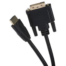 Кабель 2E HDMI TO DVI 24+1 Molding Type 1.8m Black (2E-W1701)