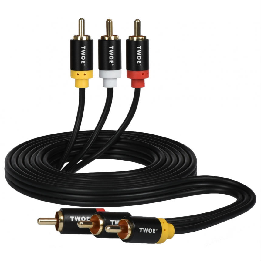 Кабель 2E W 9670 3RCA Plug -3RCA Plug Al 1.8m (2EW-9670)