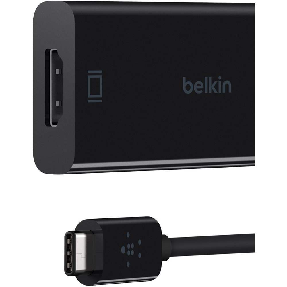 Переходник BELKIN USB-C/HDMI (F2CU038btBLK) Коннекторы папа-мама