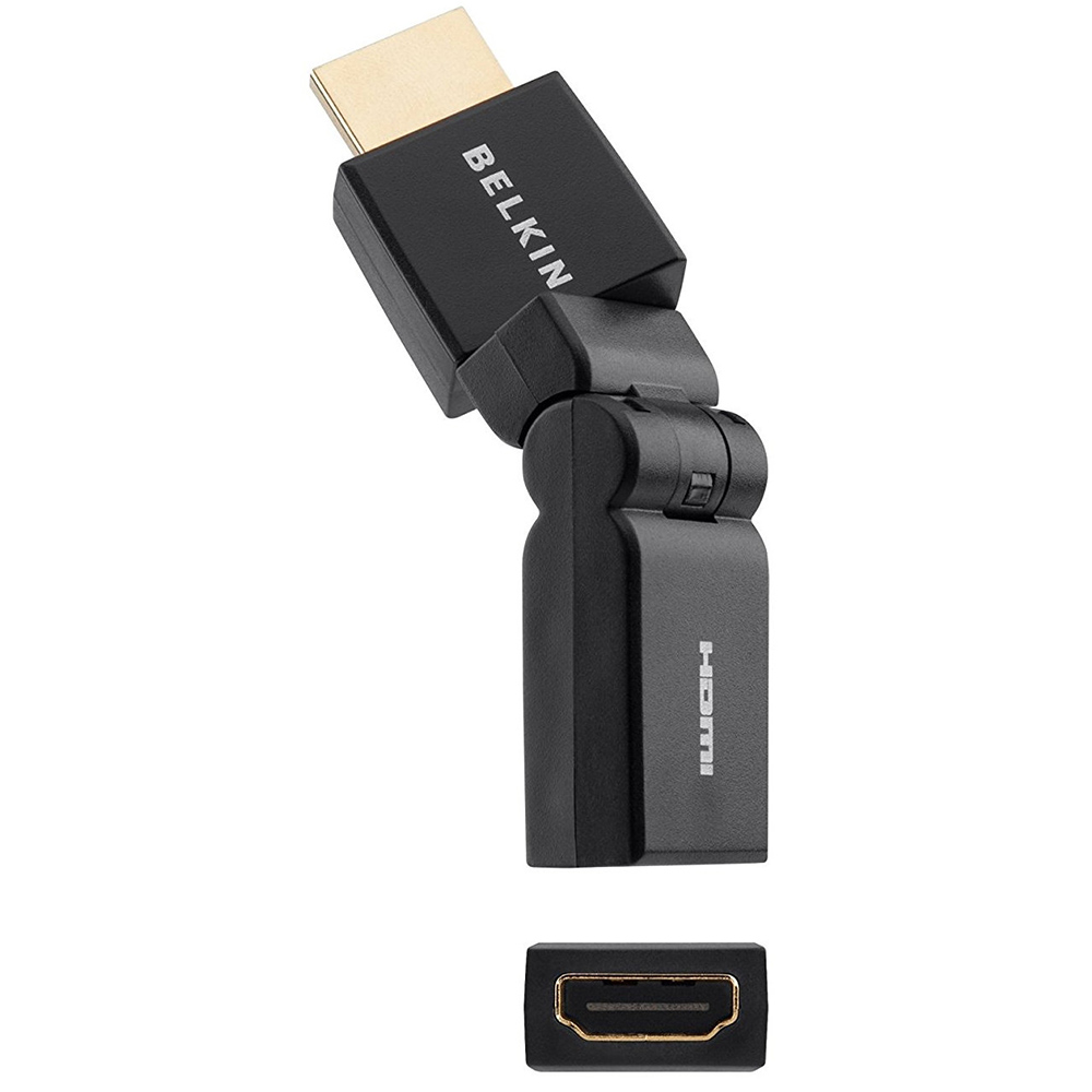 Переходник BELKIN HDMI (AM/AF) 180 SWIVEL BLACK (F3Y039bt)