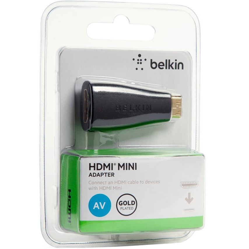 Перехідник BELKIN HDMI AF/Mini-HDMI AM Black (F3Y042bt) Вид перехідник