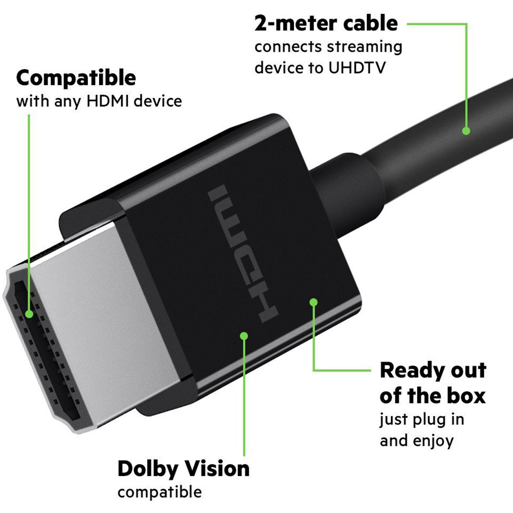 Фото Кабель BELKIN HDMI 2.1 (AM/AM) 2м Black (AV10175bt2M-BLK)