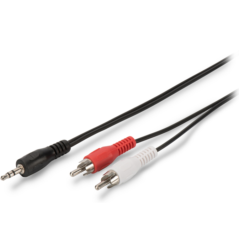 Кабель DIGITUS jack 3.5мм-M/RCA-Mx2 2.5м (AK-510300-025-S)