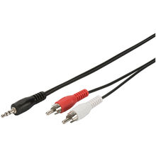 Купить в Запорожье - Кабель DIGITUS jack 3.5мм-M/RCA-Mx2 5м (AK-510300-050-S)