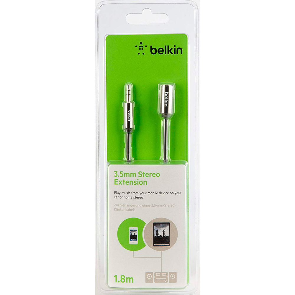 Кабель BELKIN jack 3.5mm ST M/F 1.8m Mini (AV10105BT1.8M) Вид кабель