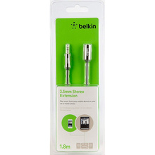 Кабель BELKIN jack 3.5mm ST M/F 1.8m Mini (AV10105BT1.8M)