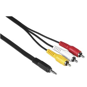 Кабель HAMA Кабель 43090 4-pin 3.5 mm jk.-3RCA 3 м