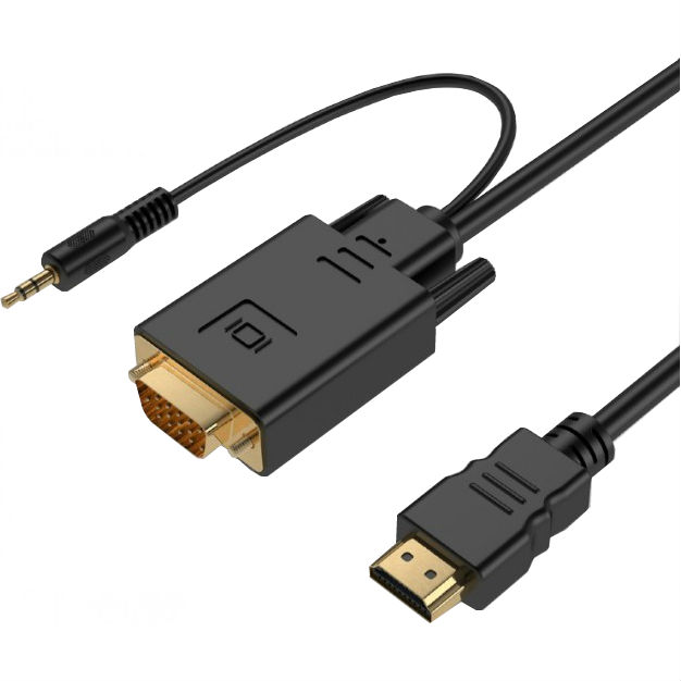 Кабель CABLEXPERT HDMI в VGA +  3.5 мм jack (A-HDMI-VGA-03-6)