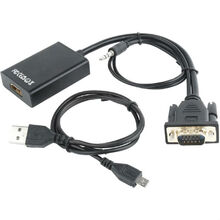 Перехідник CABLEXPERT HDMI - VGA + USB + 3.5 мм аудіо 0.15 м (A-VGA-HDMI-01)