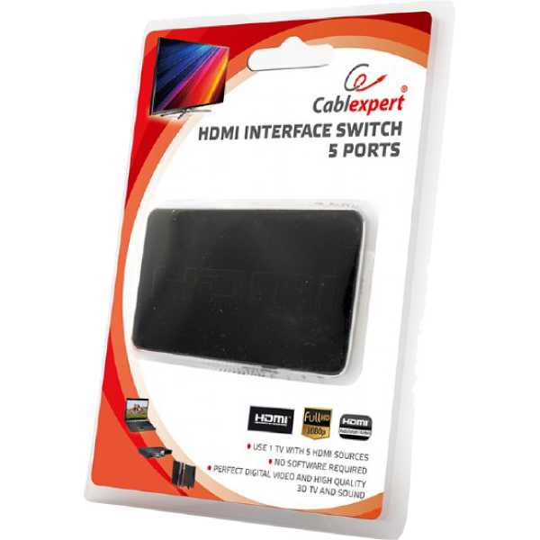 Коммутатор CABLEXPERT DSW-HDMI-34 Версия HDMI 1.4a