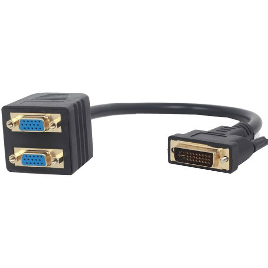 

Разветвитель CABLEXPERT DVI - 2 х VGA 0.3 м Black (A-DVI-2VGA-01), A-DVI-2VGA-01