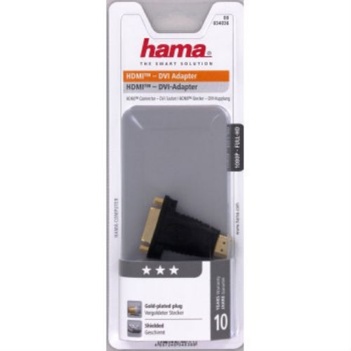 Перехідник HAMA HDMI - DVI (34036) Конектори папа-мама