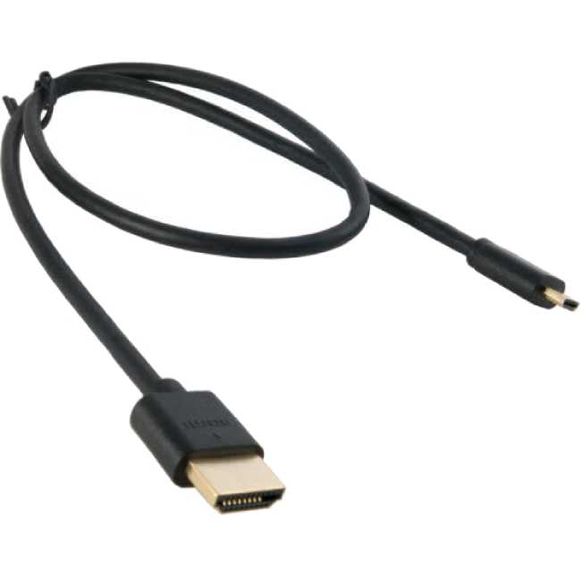 

Кабель EXTRADIGITAL micro HDMI-HDMI 0.5м (KBD1678), micro HDMI to HDMI, 0.5m (KBD1678)